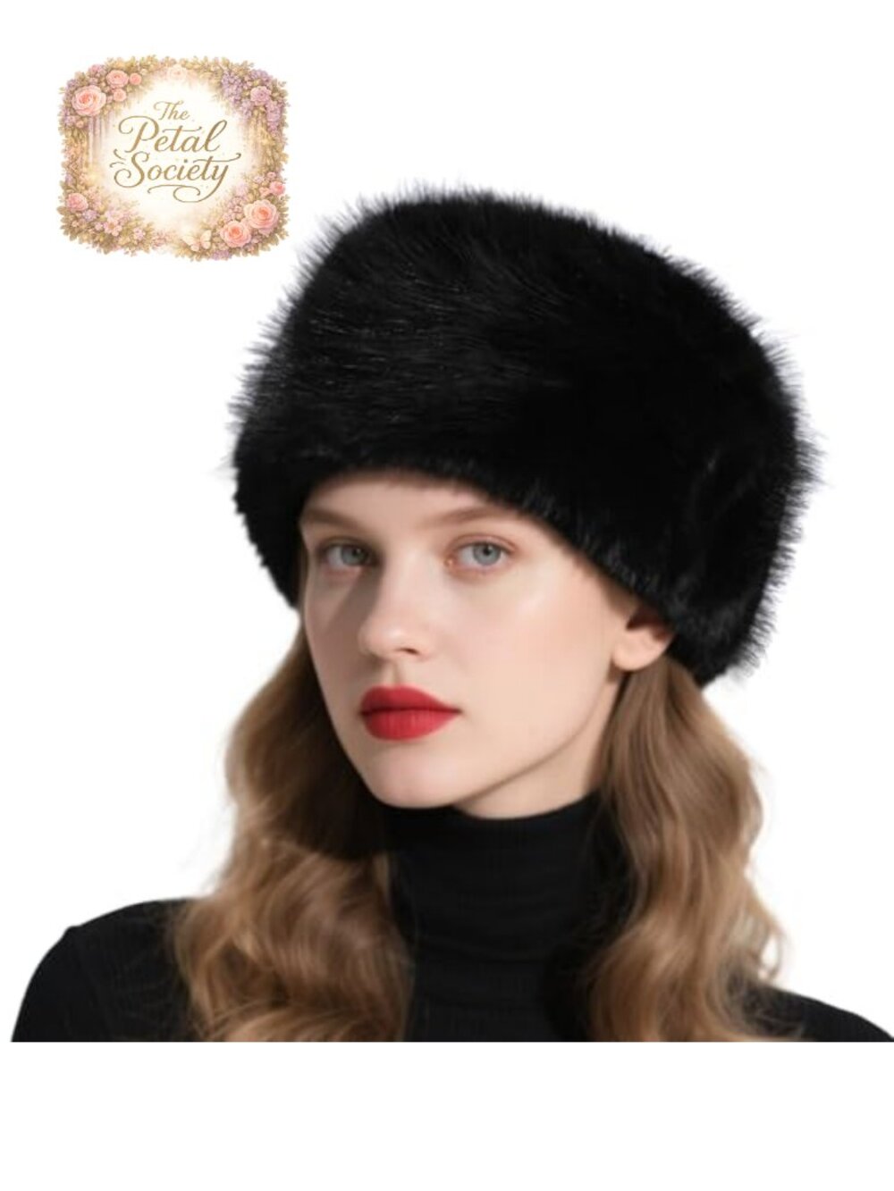 Faux Fur Winter Hat Furry Russian Cossack Style Warm Fluffy Cap